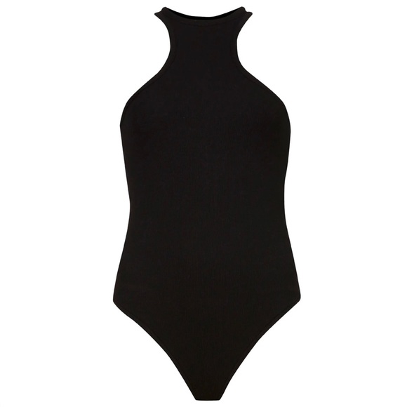 NEW ALLSAINTS BLACK RIBBED TANK BODYSUIT - Picture 8 of 10